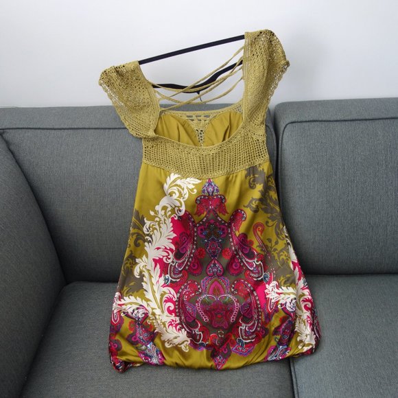 Green Silk Dress - Picture 1 of 11